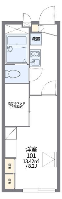 レオパレスポートリーファームⅠ 間取り図