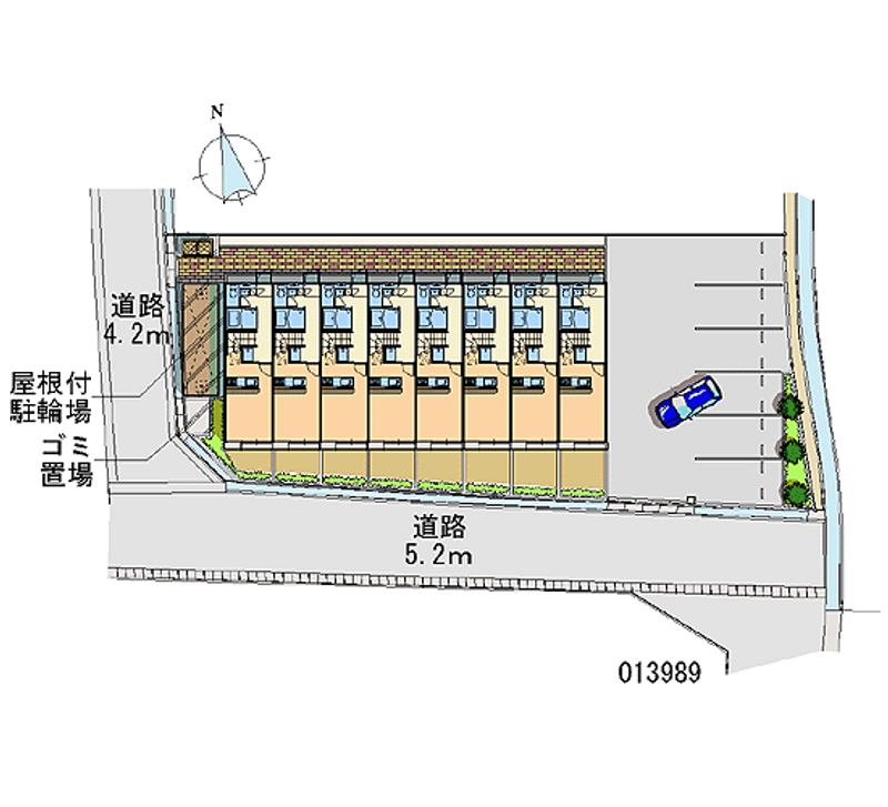 レオパレスｕ 月極駐車場