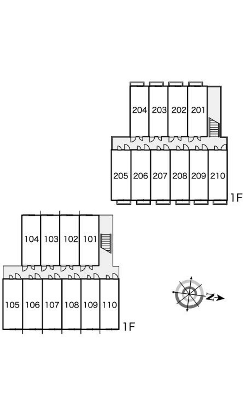 レオパレスパークヒルズ 間取り配置図