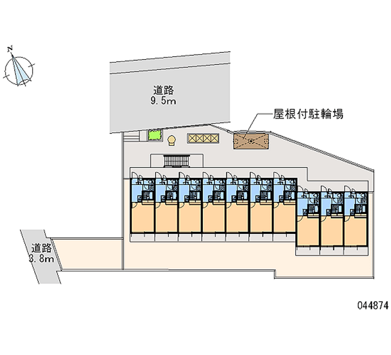 レオパレスＹＡＭＡＺＡＫＩ 区画図