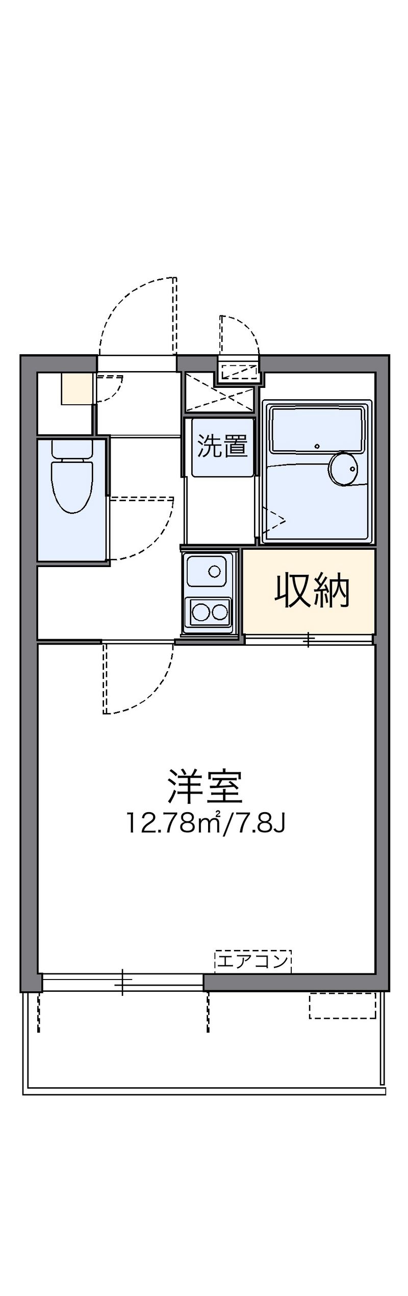 レオパレス曙 間取図