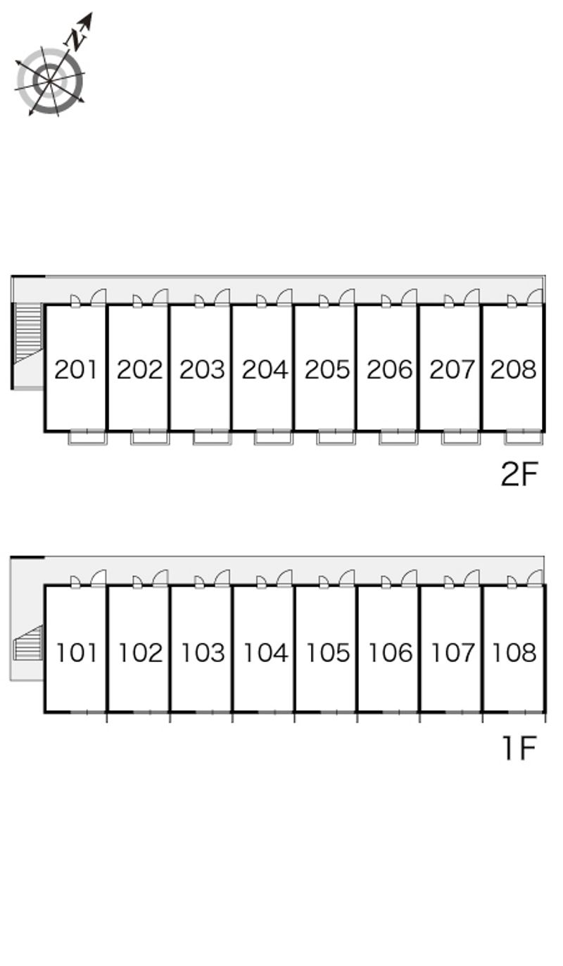 レオパレスルミエール 間取配置図