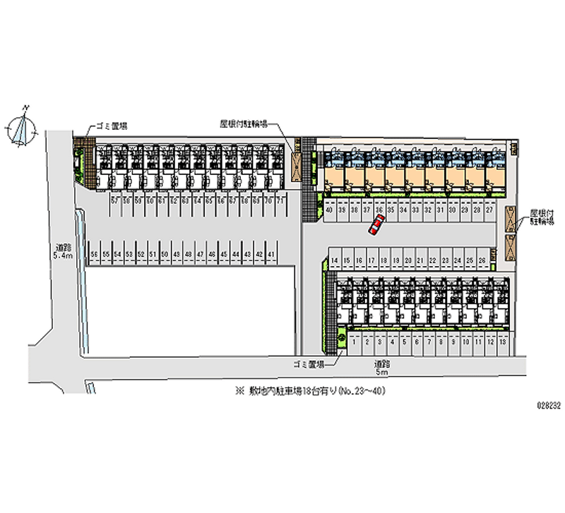 28232 bãi đậu xe hàng tháng