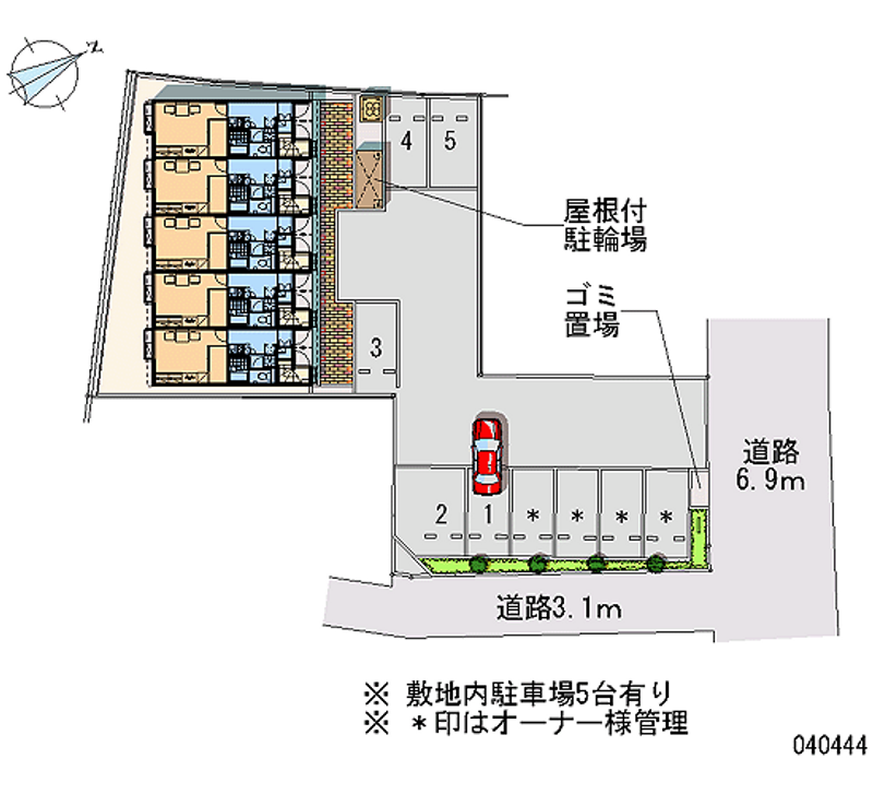 レオパレス多摩川 月極駐車場