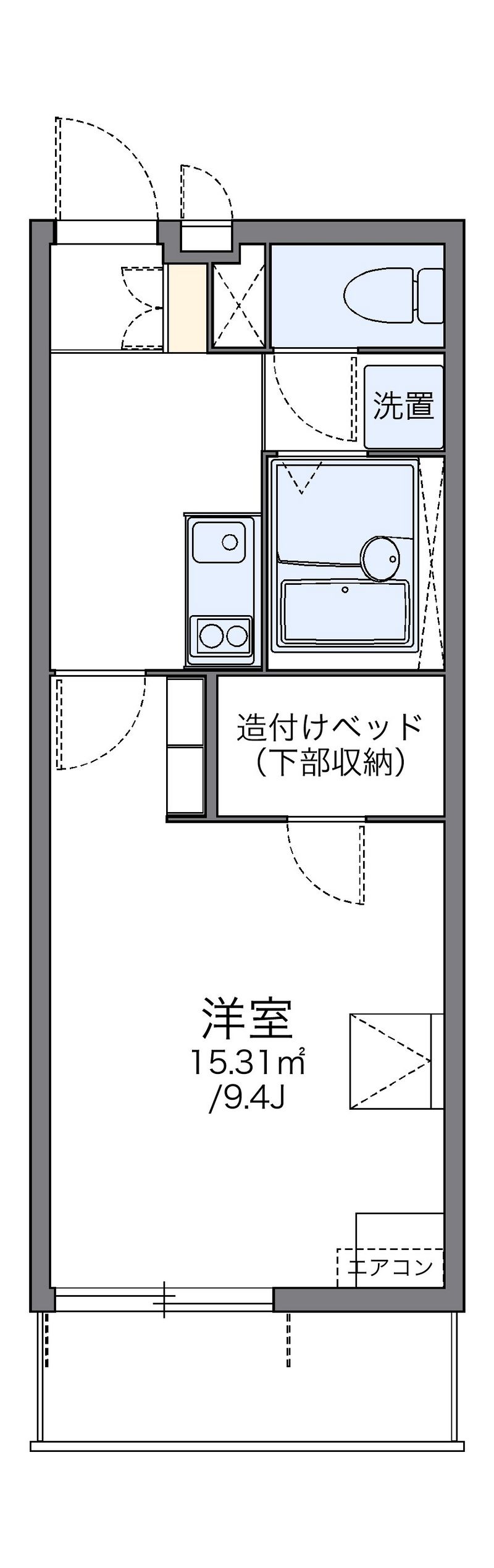 レオパレスさくらⅡ 間取図