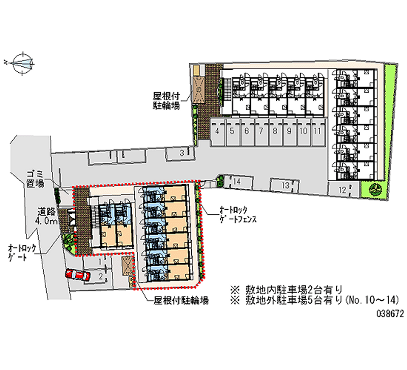 38672 Monthly parking lot