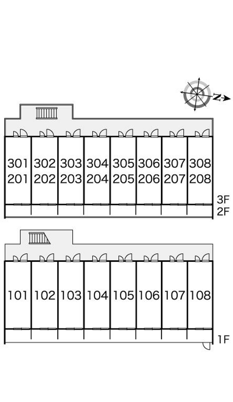 レオパレスＬＯＴＵＳ　ＢＡＳＥ 間取り配置図