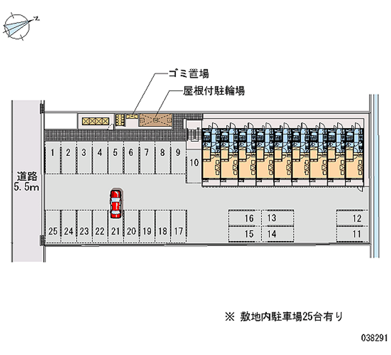 レオパレスイン福知山 月極駐車場