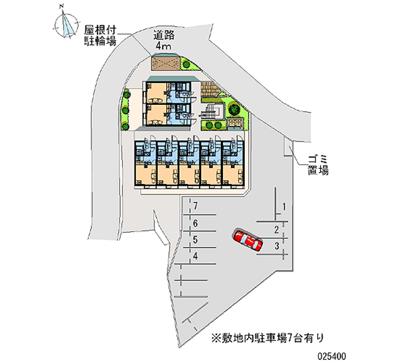 レオパレス横路 月極駐車場