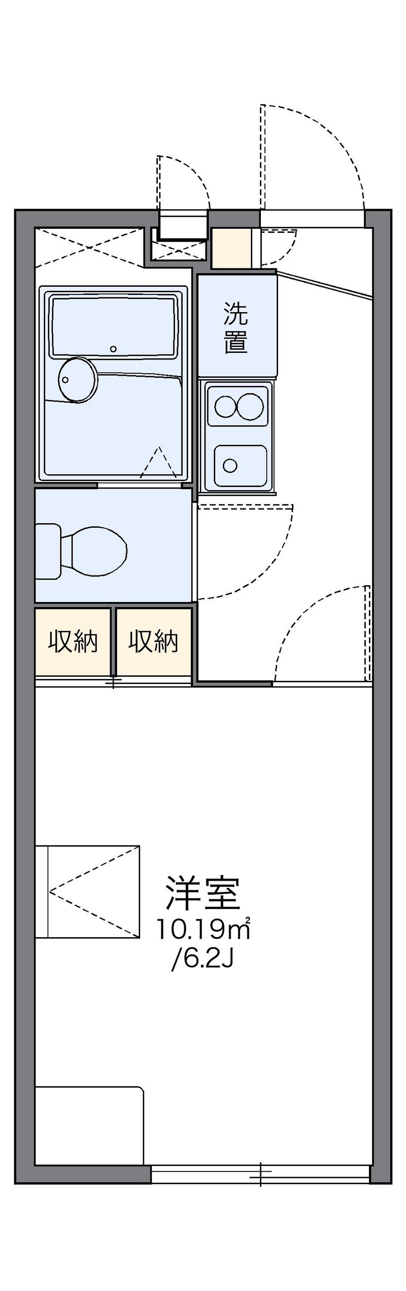 レオパレス石尾台 間取図