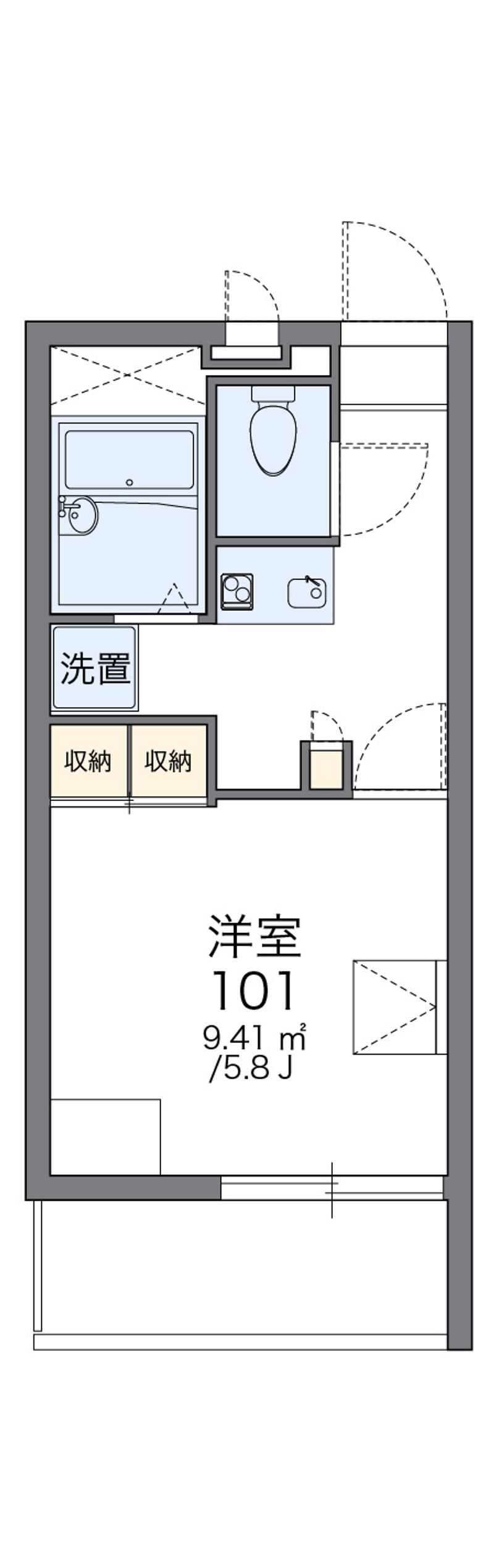 レオパレス広喜 間取図