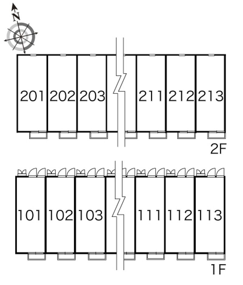 レオパレスＶｉｎｇｈｔＳｉｘ 間取配置図