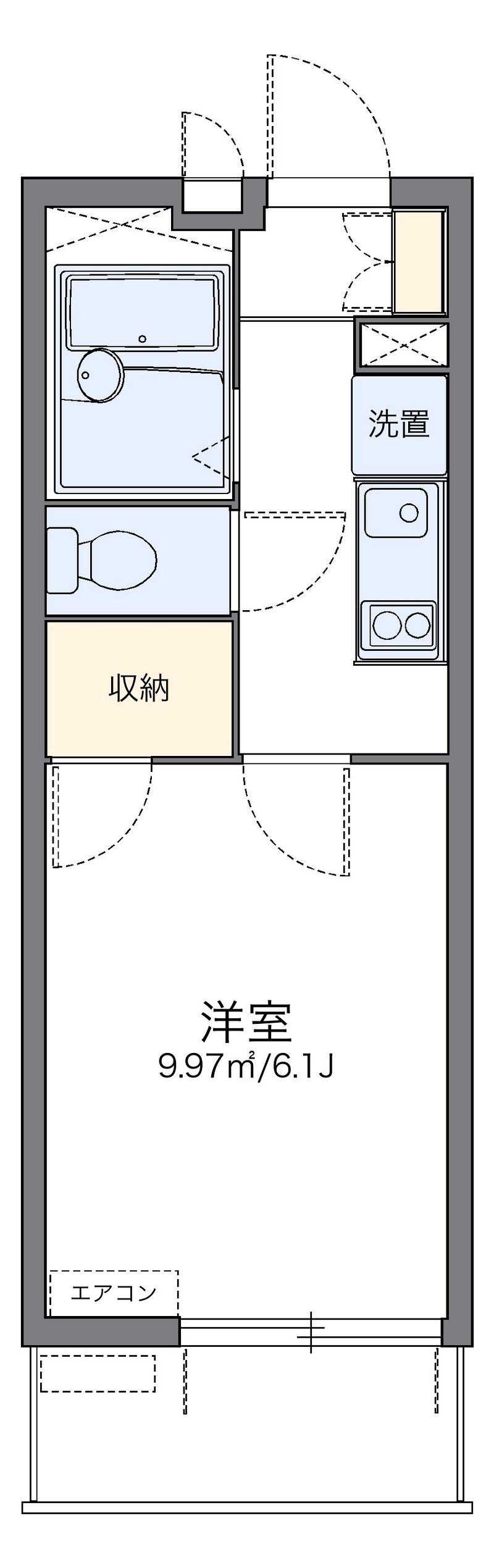 レオパレス上之園 間取図