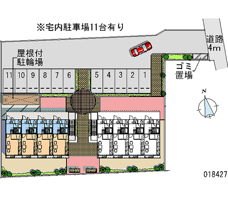 レオパレスＭＯＲＩ・Ａ 月極駐車場