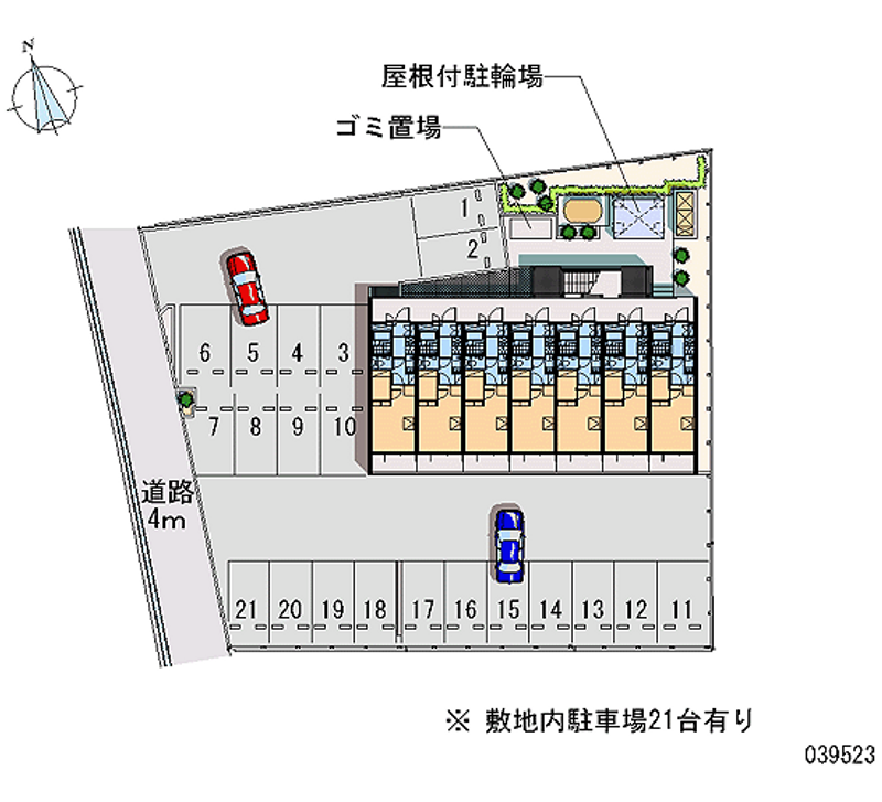 レオパレスブリエ　オーブ 月極駐車場