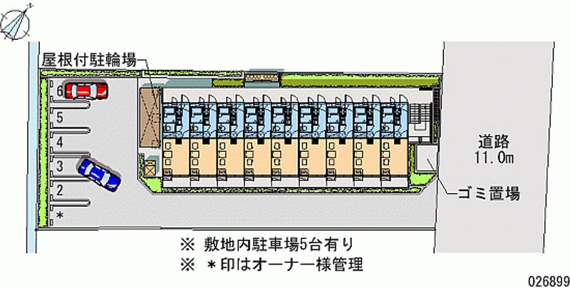 レオパレス南市場 区画図