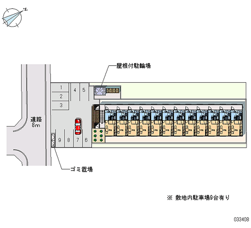 レオパレスハッサムＡ 月極駐車場