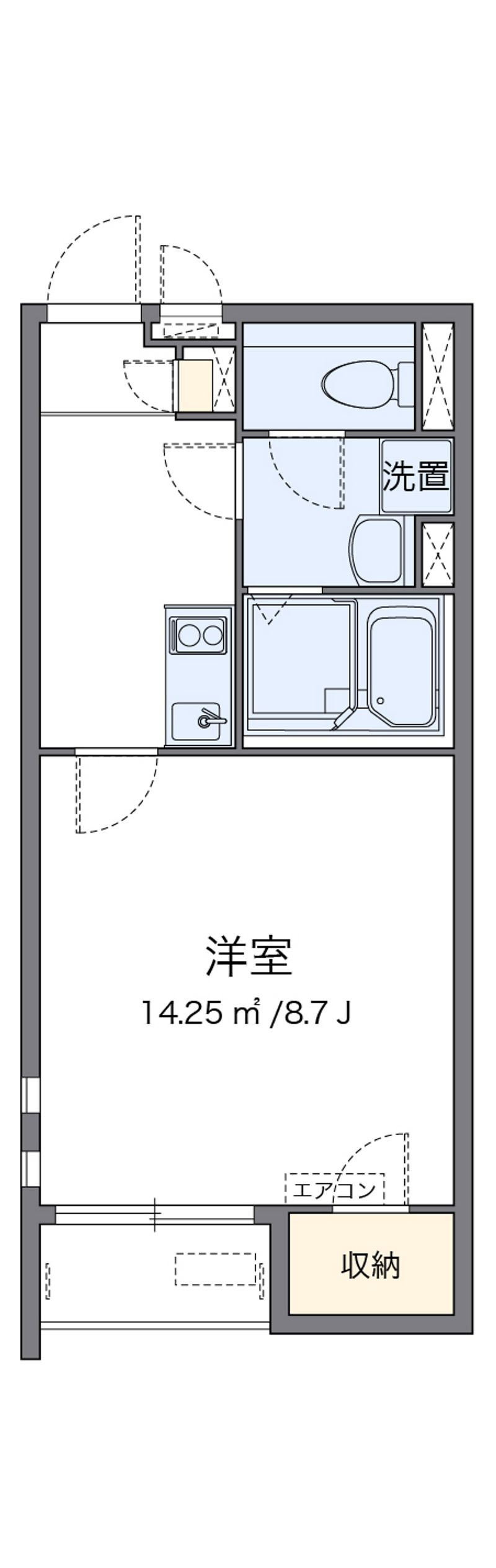 クレイノ半田東Ｄ 間取図