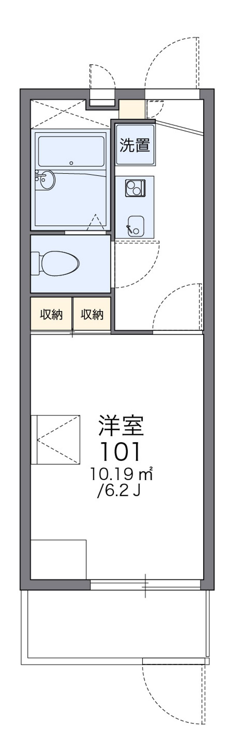 レオパレスドミール 間取図