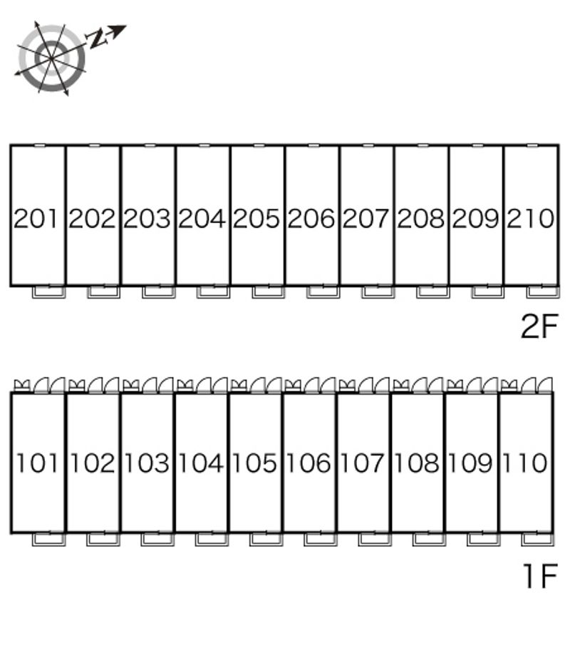 レオパレスクプクプ 間取配置図
