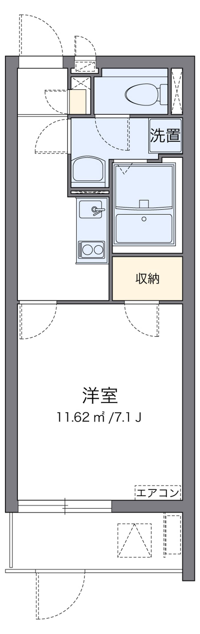 クレイノセントコージア上牧 間取図