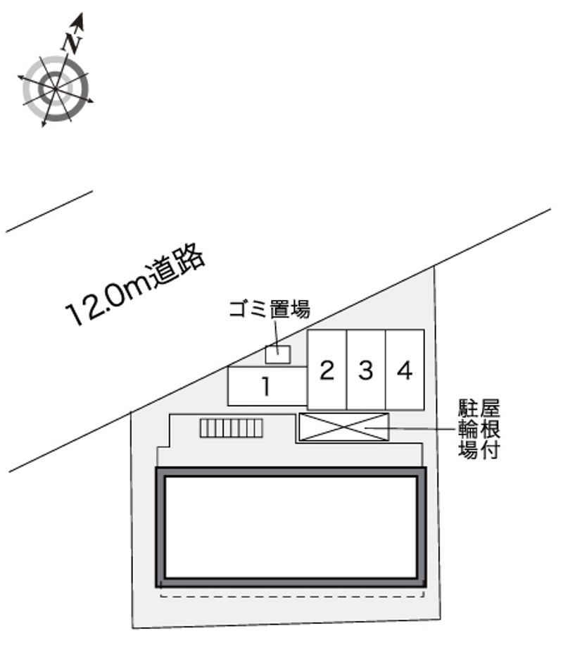 レオパレスリバーストーンＹＮ 配置図