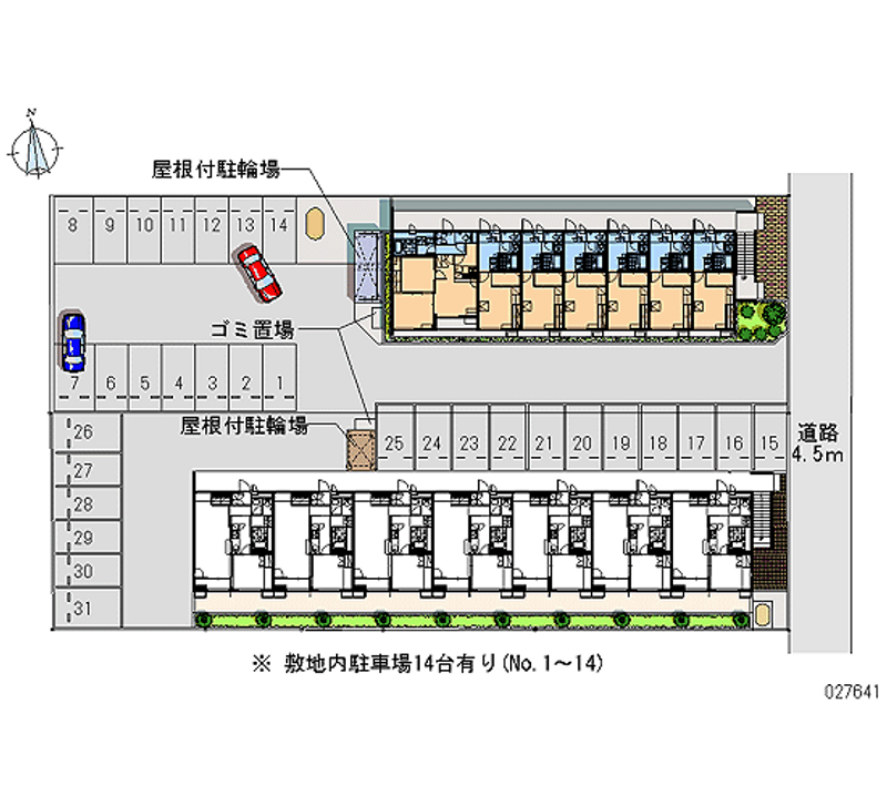 27641 Monthly parking lot