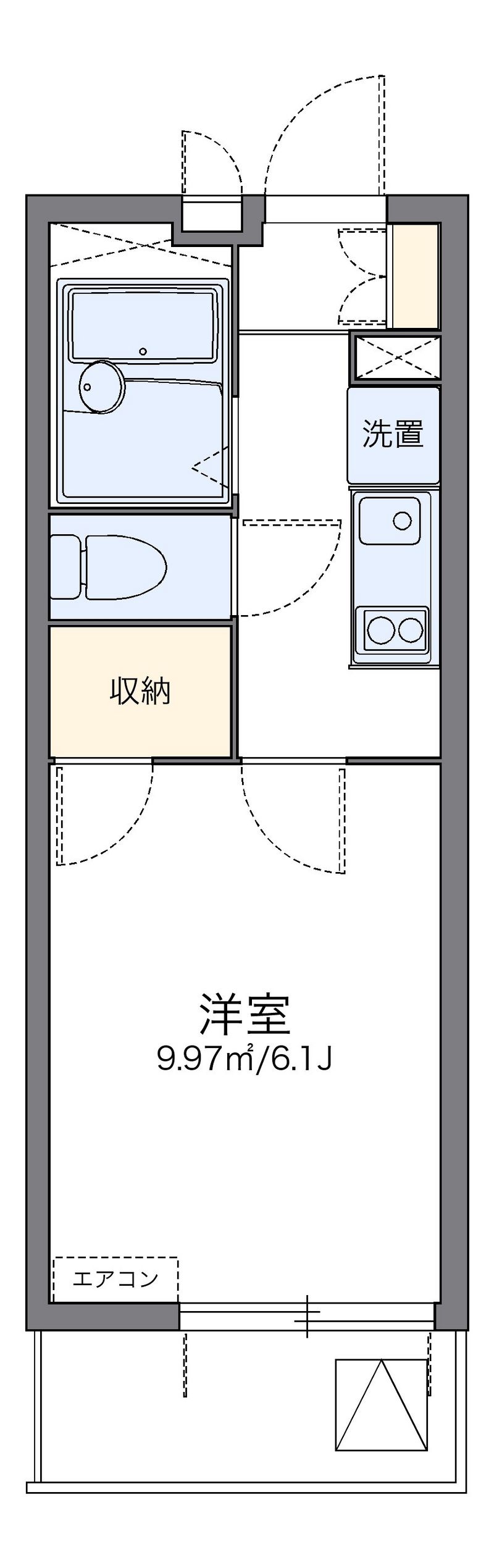 レオパレス兵庫駅南通り 間取り