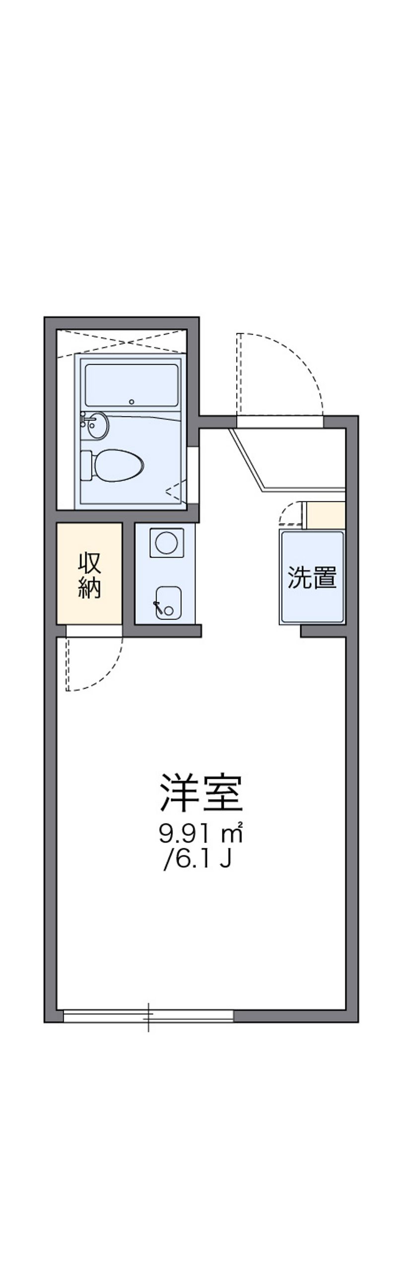 レオパレス千亀利 間取図
