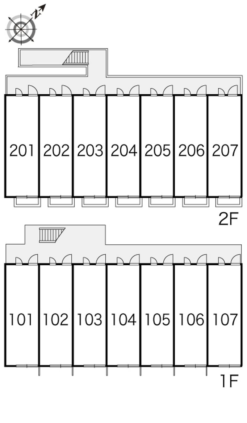 レオパレスＧＬＡＳＳＹ 間取り配置図