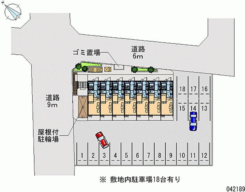 レオパレスかみや 月極駐車場