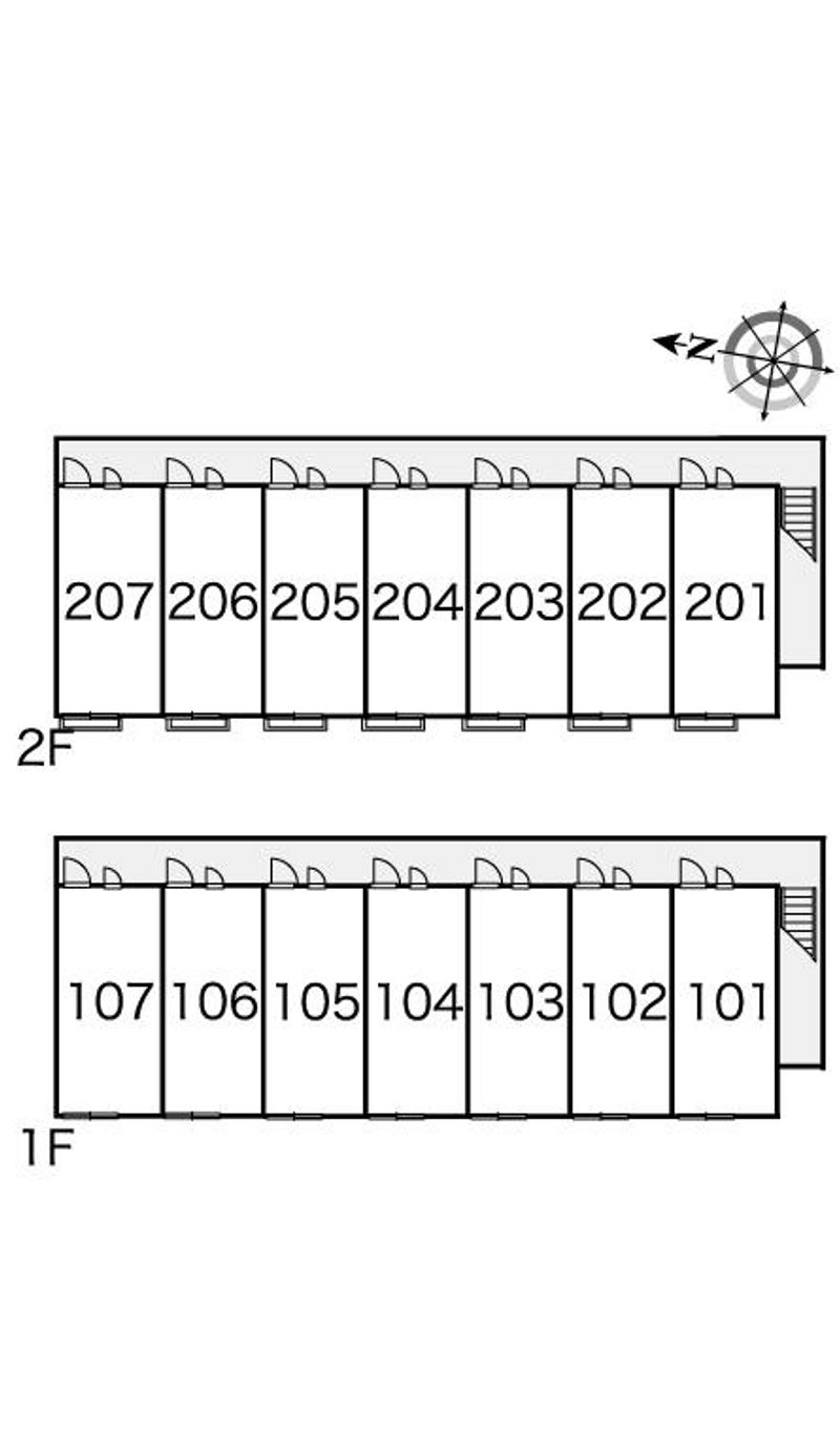 レオパレスマツザワ 間取配置図