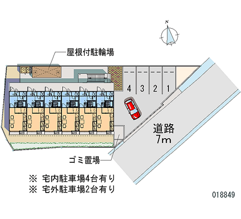 レオパレスリヴィエール 月極駐車場