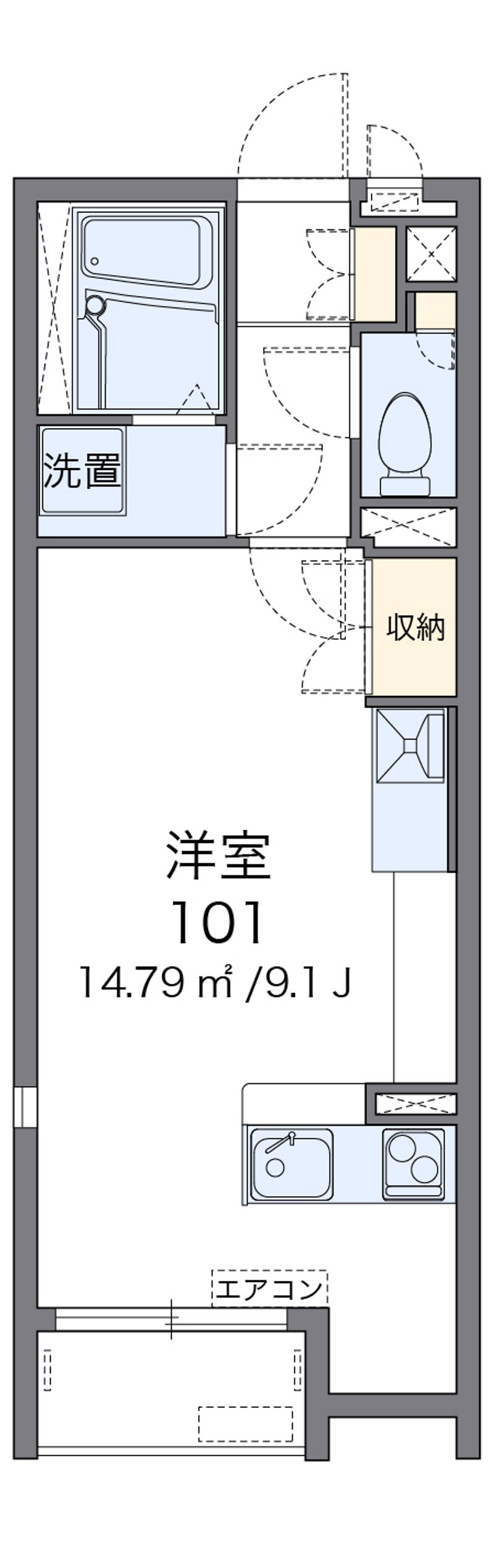 レオネクストＯＺ−４ 間取図