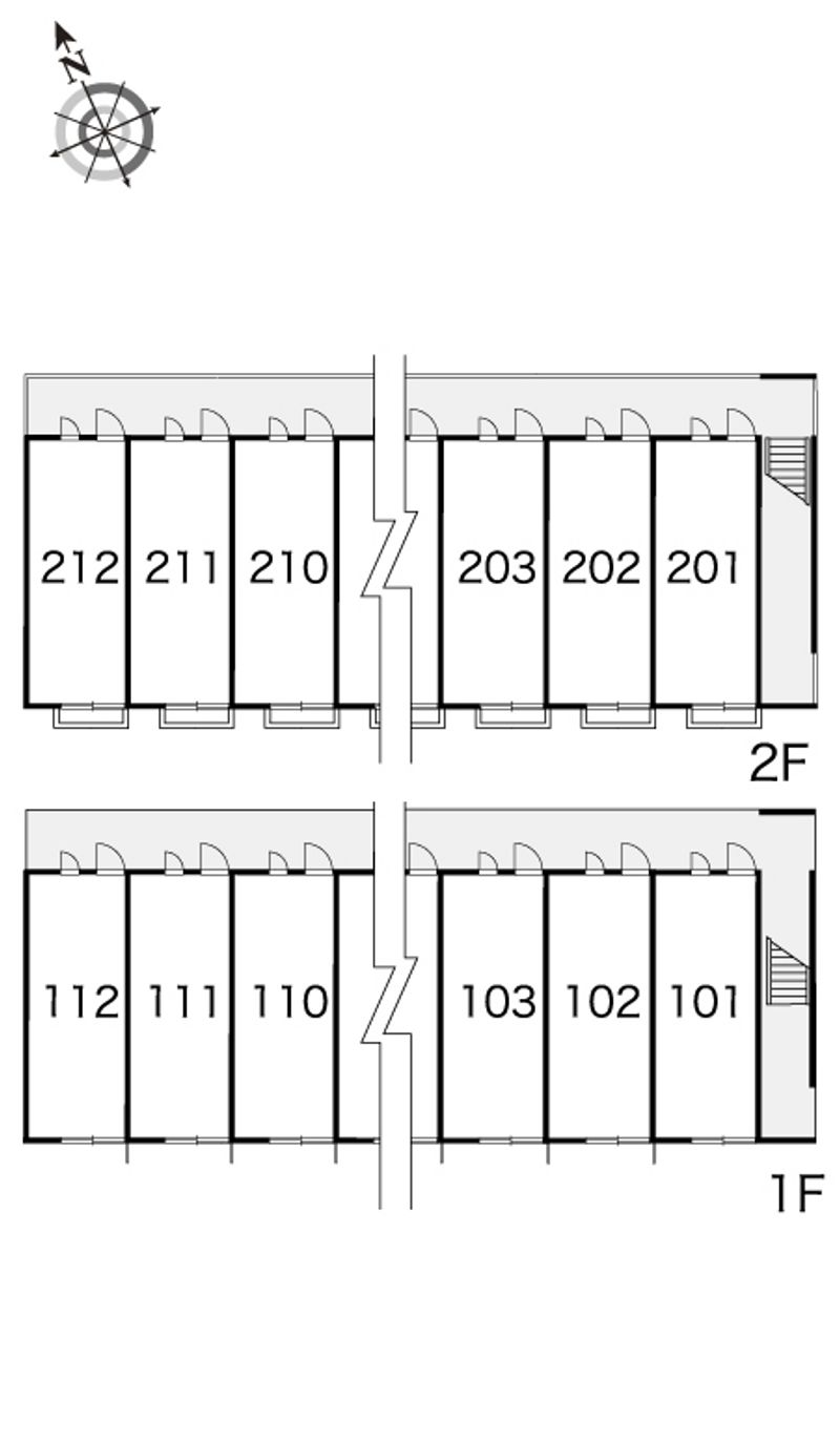 レオパレス旭 間取配置図