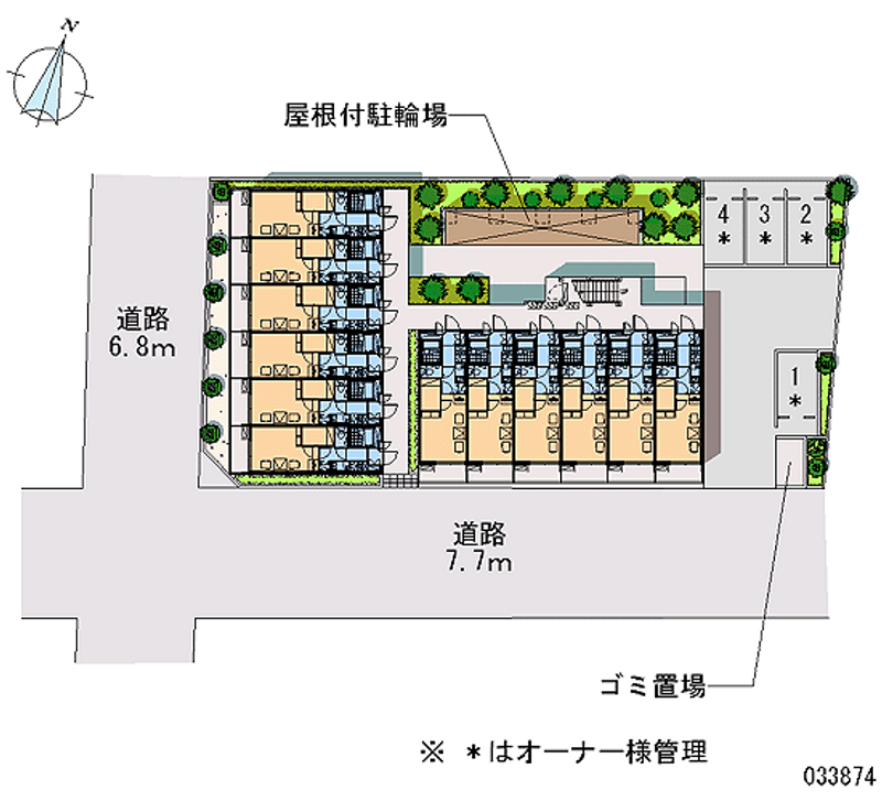 レオパレスヴィハール南六郷 区画図