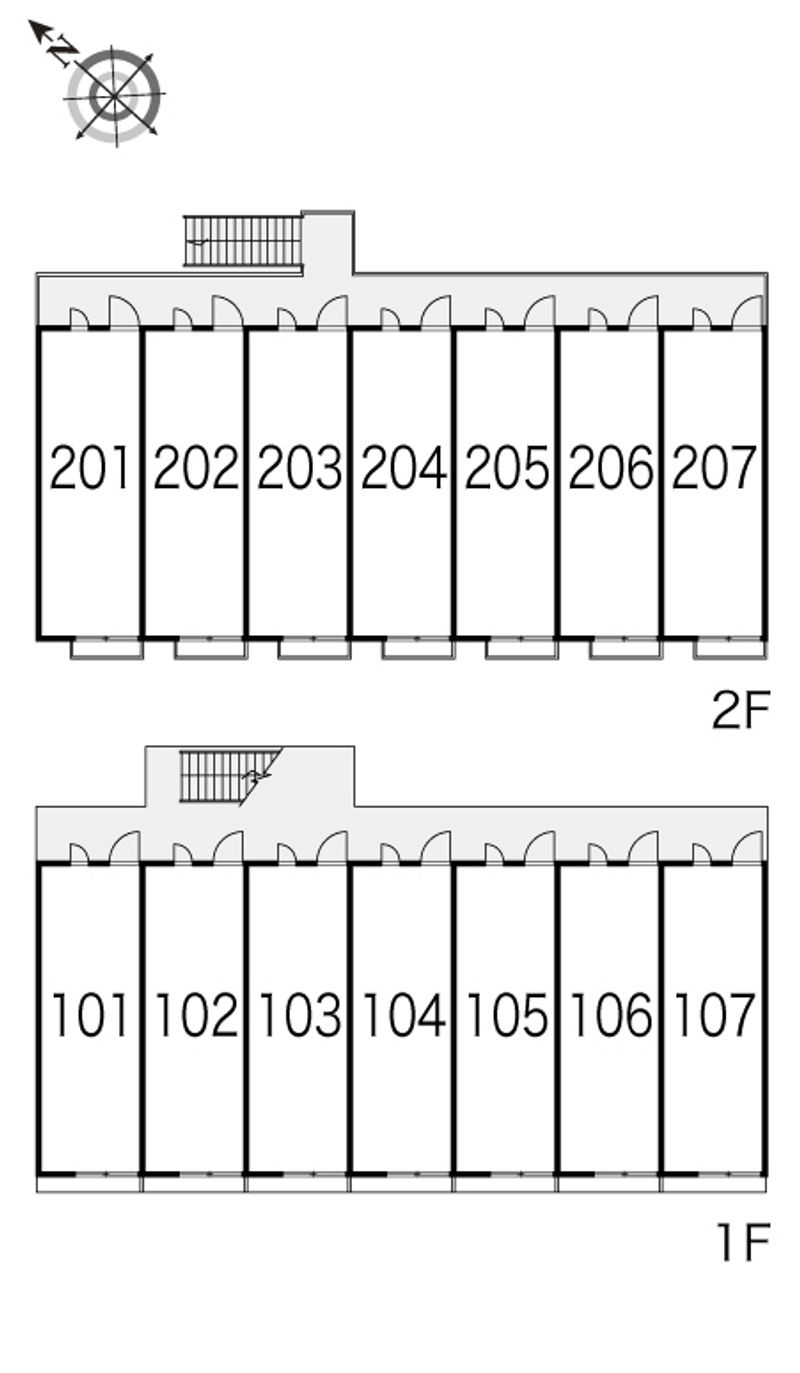 レオパレスアクティ 間取配置図