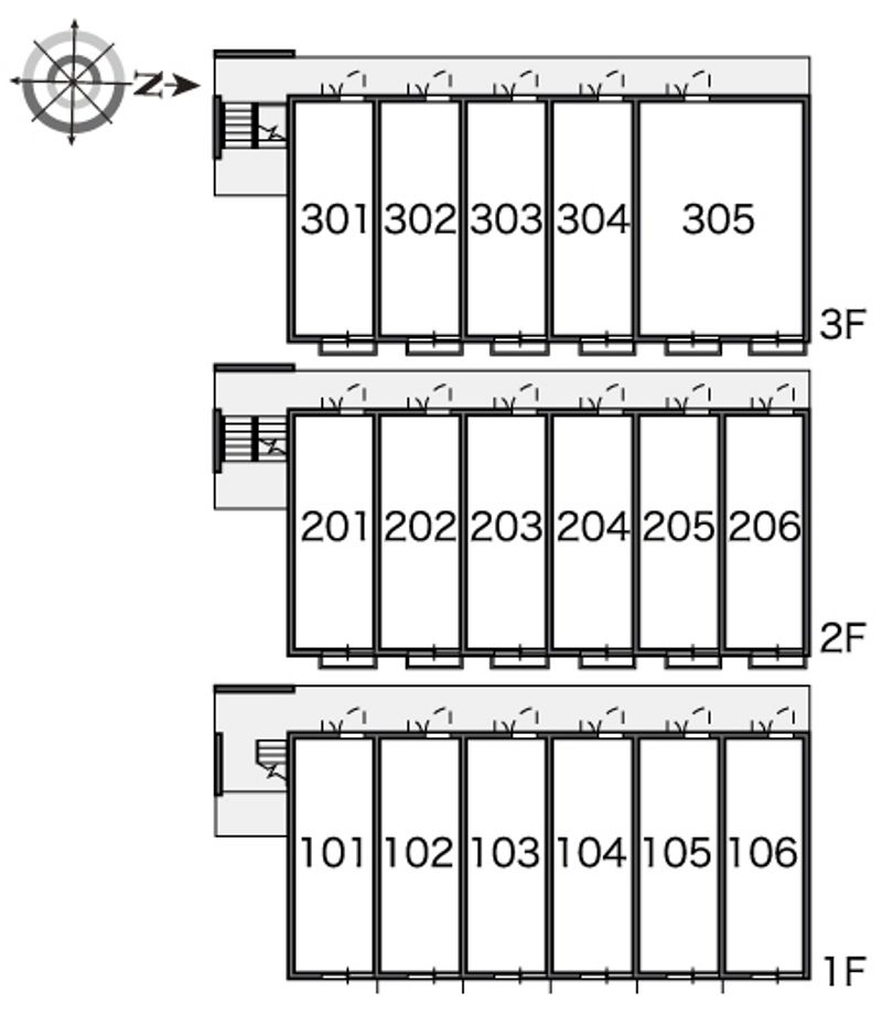 レオパレスクリムゾン矢口 間取配置図