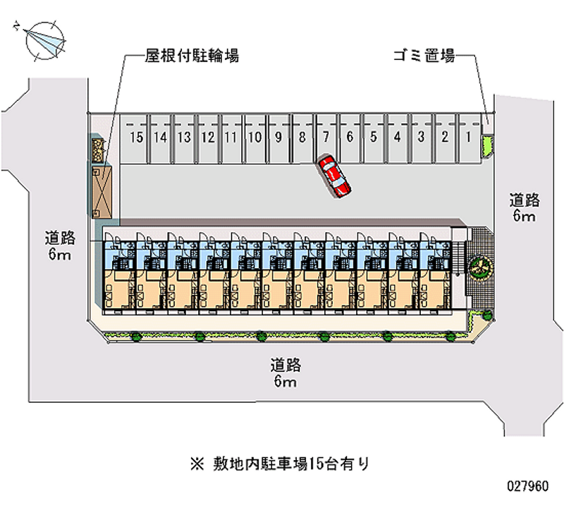 レオパレスサード 月極駐車場