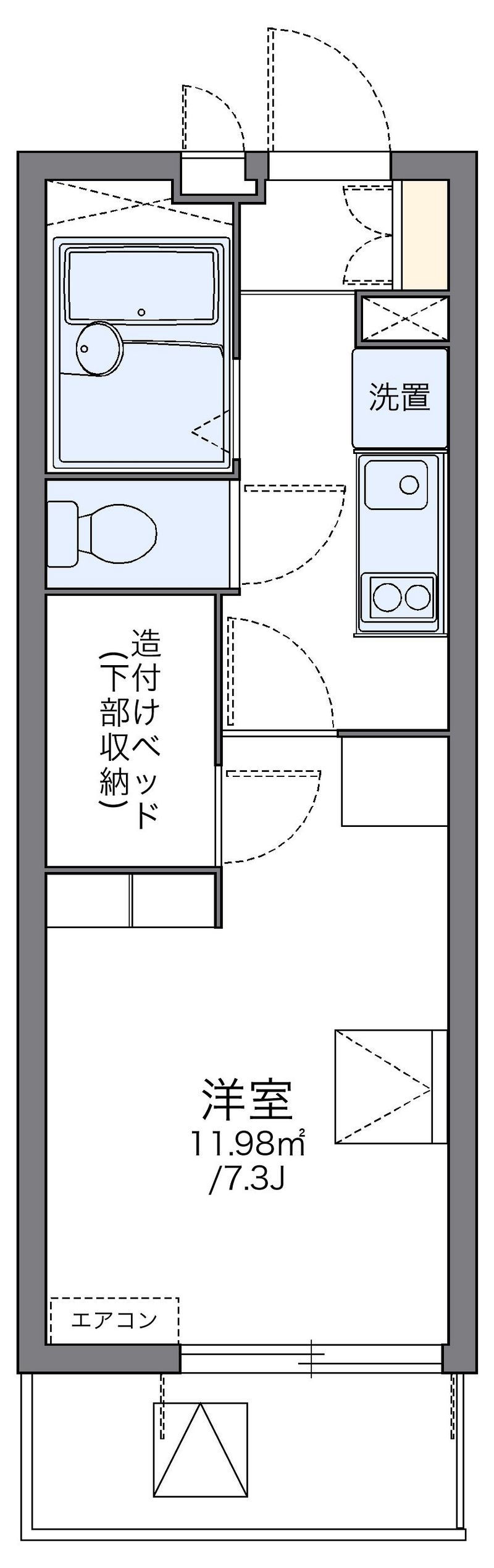 レオパレス田井町 間取り
