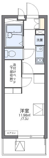 レオパレス田井町 間取り図