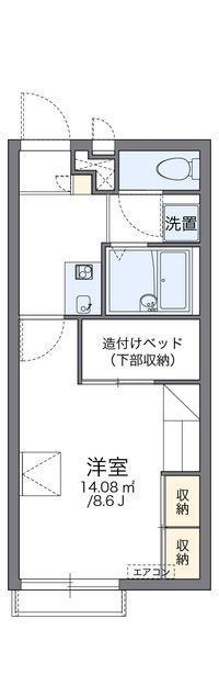 レオパレスセジュールカーサドゥ 間取り図