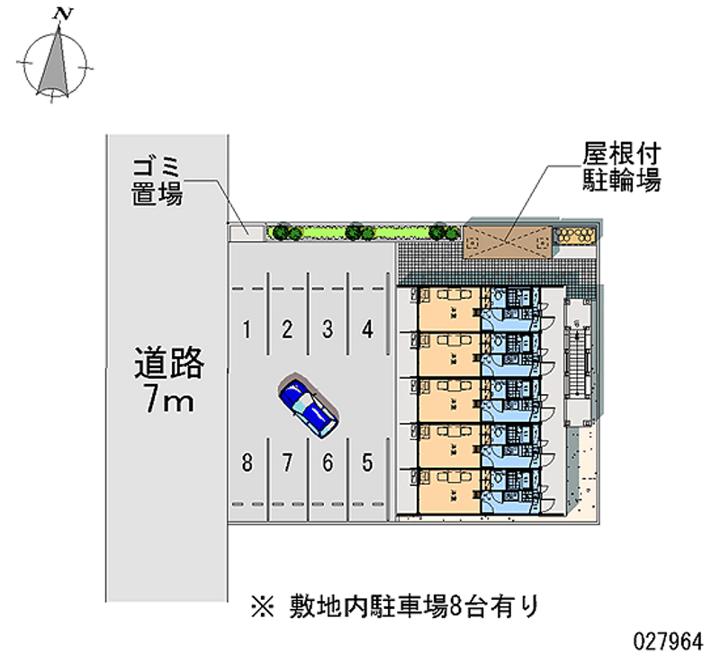 レオパレスグローリア 月極駐車場