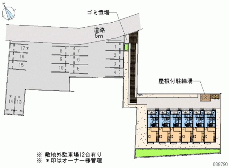 レオパレスフォンティーヌⅡ 月極駐車場