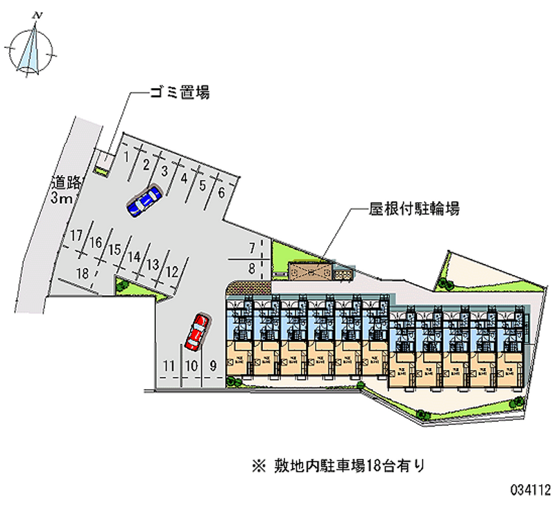 レオパレスＲｕｓｈ 月極駐車場