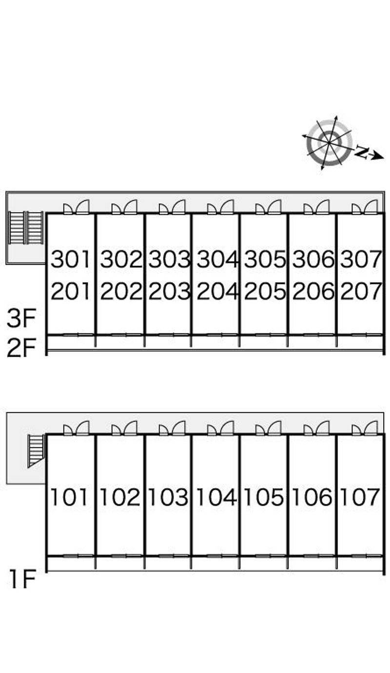 レオパレスアクトⅡ 間取配置図