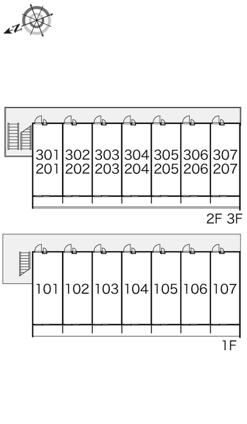 レオパレス真Ⅶ 間取配置図