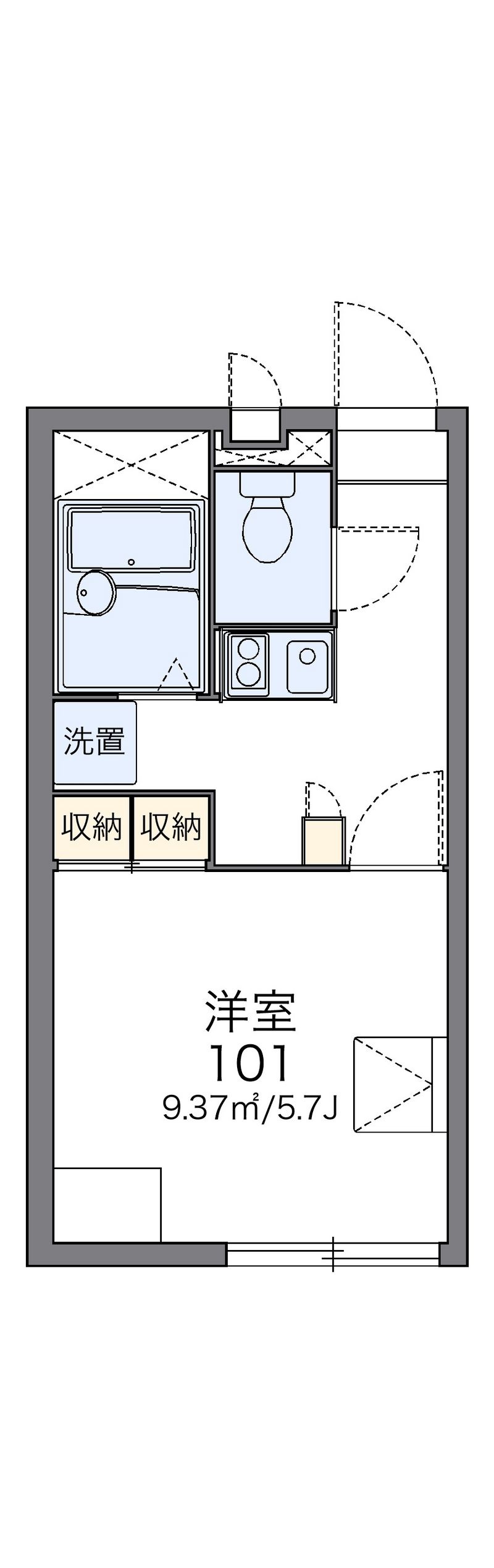 レオパレスアマポーラ 間取図
