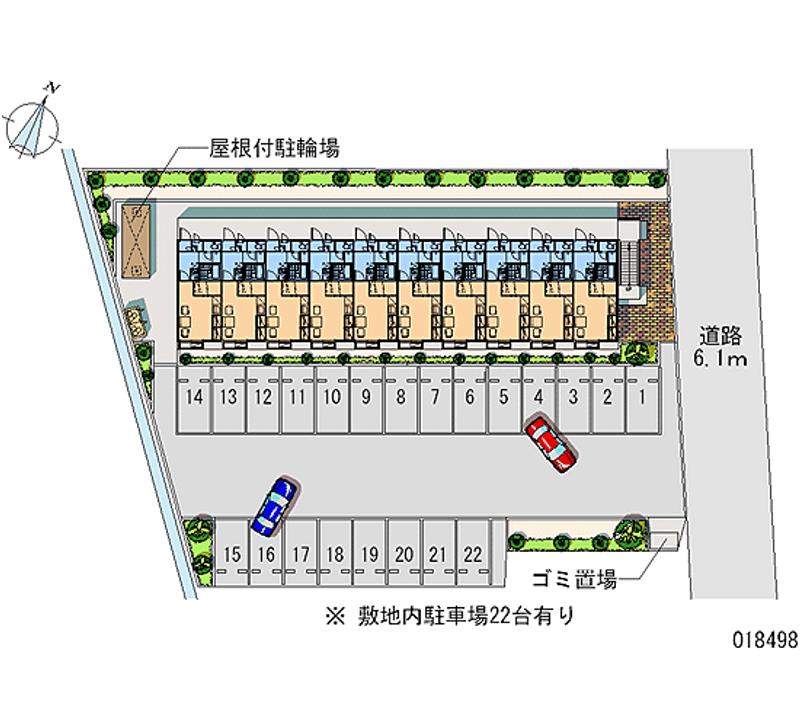 レオパレス八幡Ⅱ 月極駐車場