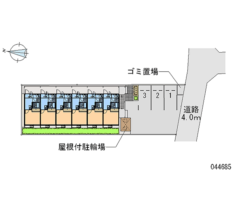 レオパレスカメマスⅠ 月極駐車場